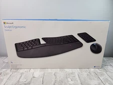 Microsoft Sculpt Ergonomic Wireless Keyboard Mouse Number Pad NO DONGLE *Read*
