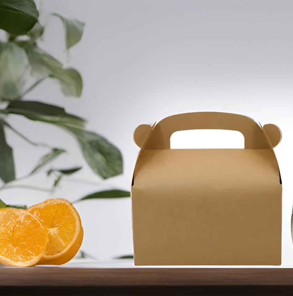 Paquete de 24 cajas de golosinas marrones ecológicas para regalos de cumpleaños y baby shower Foto 4 de 4