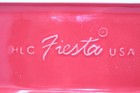 Vintage Fiesta HLC USA 12" Red Orange Bread Utility Serving Tray EUC — photo 4