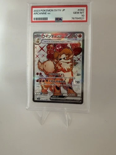 Arcanine ex 092/078 Sv1v: Violet Ex Holo (Japanese) PSA 10