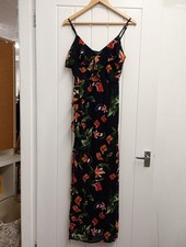 BNWT Madam Rage navy Floral Maxi Dress Size 8