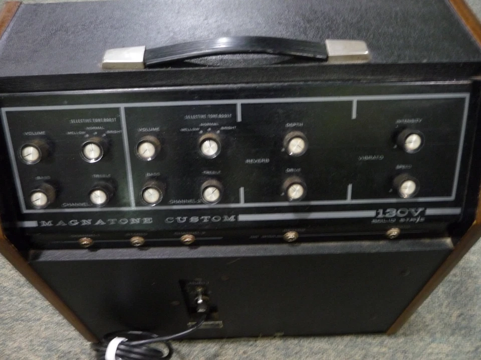 Magnatone 定制 130V 放大器 罕见 固态放大器 Estey 出品 — 第 3/4 张图片