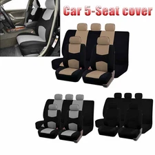 For Toyota Car Seat Covers Cloth Full Set Front Rear Protector Cushion 2/5-Seats