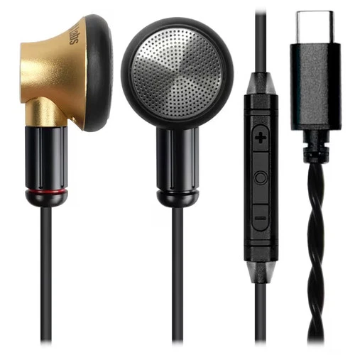 NOBUNAGA Labs Uguisu In-Ear USB Type-C Earphones MMCX Gold NLN-UGS-GD-C - Picture 1 of 5