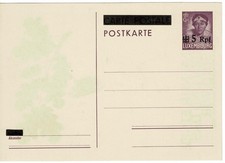 Germany Luxemburg 1940 Postal Stationery Postcard Nicht bei HG unused Ganzsache