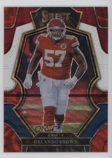 2022 Panini Select Premier Level Tri-Color Prizm 99/199 Orlando Brown #151 17ok