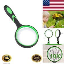 Magnifying Glass, 75MM Handheld Reading Magnifier with Non-Slip Soft Handle f...
