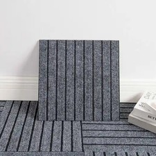 Commercial Carpet Tiles Non-Slip Soft Floor Carpet for Office, Bedroom, Kitchen