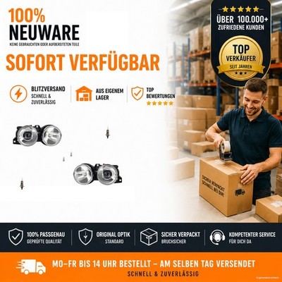 Scheinwerfer Set passend für BMW 3er E30 09/87-01/92 + Leuchtmitt. links rechts