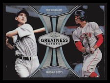 2019 Topps Chrome - Greatness Returns Mookie Betts, Ted Williams #GRE-12