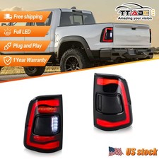 Led Tail Light W Blind Spot For 2019-2024 Dodge Ram 1500 Sequential Rear Lights