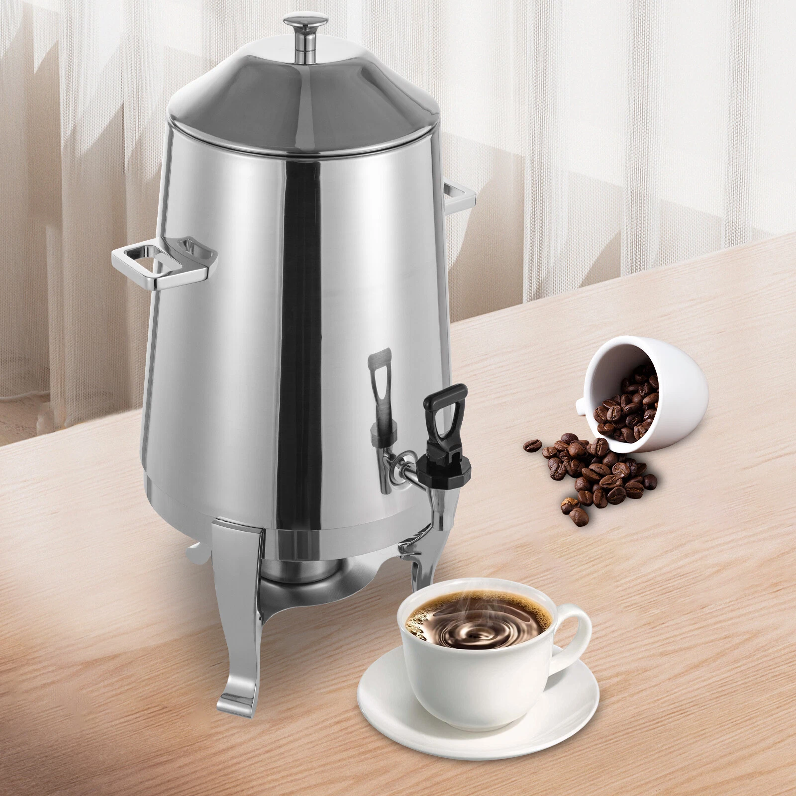13L Hot Beverage Dispenser Stainless Hot Drink Dispenser Coffee Chafer Dispenser