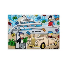 Alec-Monopolys YACHT ROLLS Canvas Art Poster Wall Art Picture Print
