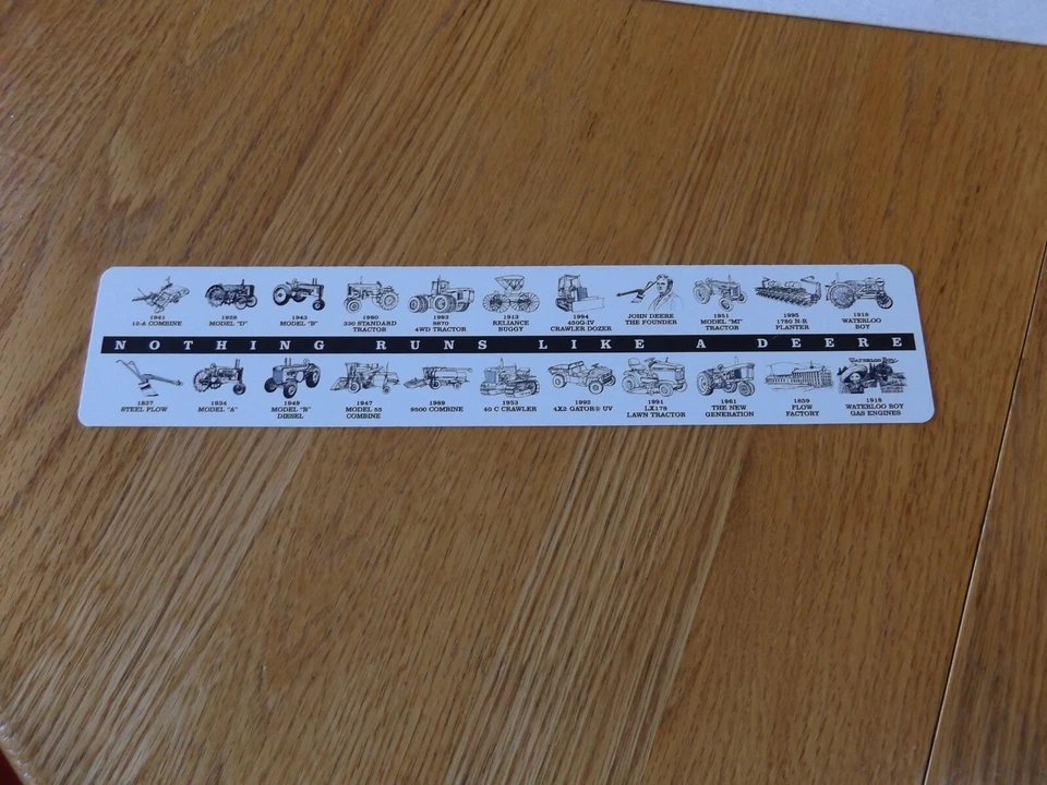 Vintage John Deere 12" Ruler,  Since 1837 The Tradition Continues - Image 2 of 2