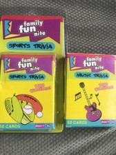 2 Family Fun Nite Trivia Cards - Sports / Music