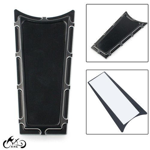 Black CNC Cut Fuel Dash Insert Cover For Harley Electra Road Tour Glide 89-07 US - Picture 2 of 10