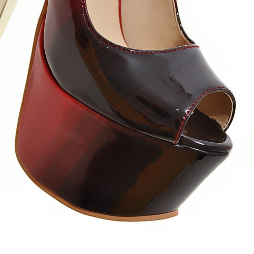 Sexy Women Pumps Peep Toe Platform Stiletto Heels Multicolors Shoes Size 3-16 - Picture 33 of 66