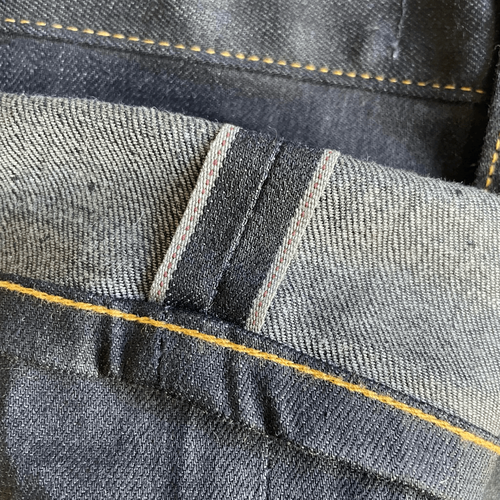 Nackter & berühmter Denim Herren 32 gestapelte Männer tief Indigo Stretch Selvedge japanisch - Bild 9 von 10