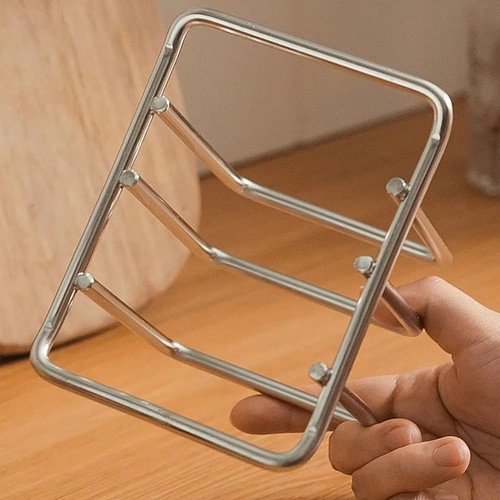 Soporte para tabla de cortar tabla de cortar organizador olla tapa soporte acero inoxidable estante - Imagen 8 de 12