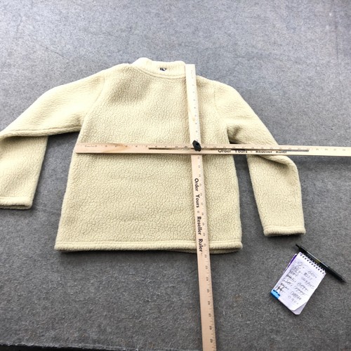 Vineyard Vines Sweater Girls Small Beige Sherpa 1/4 Zip Preppy Casual Pullover - Picture 8 of 11