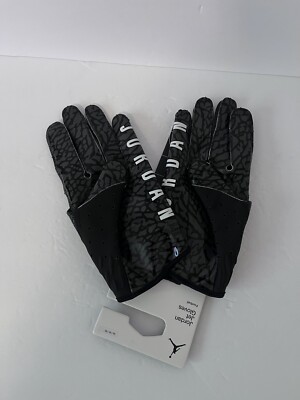 Nike Jordan Jet 7.0 Football Gloves Black/Grey Magnigrip+ Men's