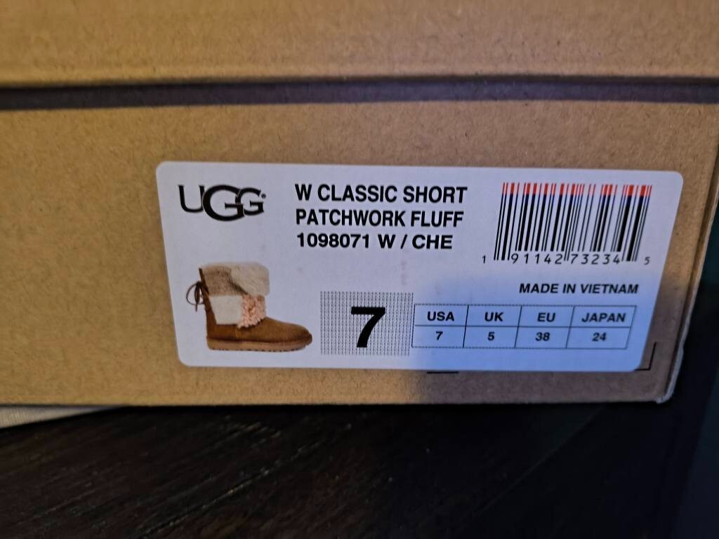 UGG Classic Short Patchwork Fluff Boot for Women-… - image 2