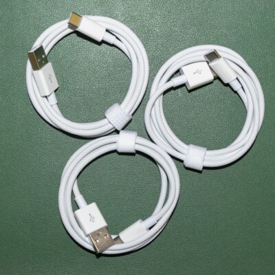 3-Pack 35W USB A to USB C CarPlay Cable for iPhone 16/15 Pro Max Fast Charging