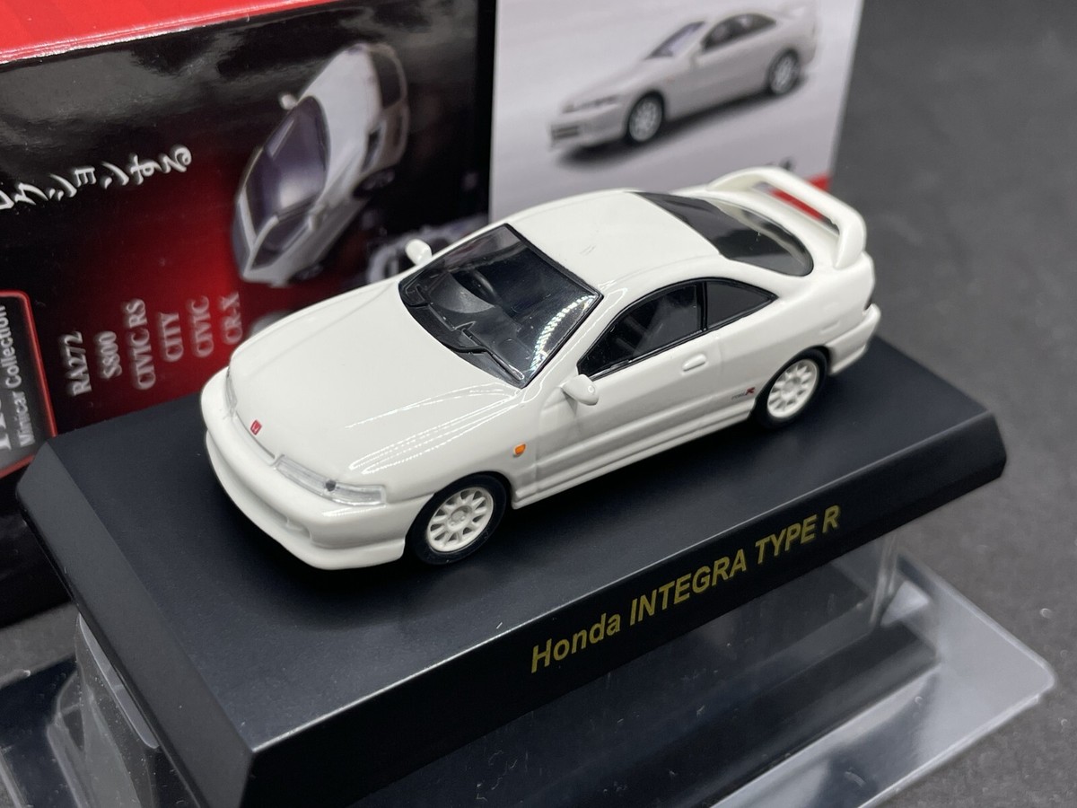 Kyosho 1/64 Honda collection INTEGRA Type R white diecast