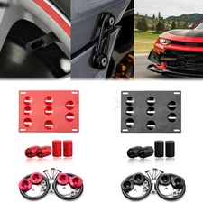 Tow License Plate + Air Valve + Release Fastener For Chevrolet Camaro 2016-2024