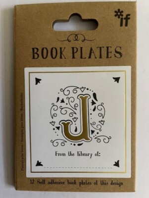 LETTER J BOOK PLATES BY iF