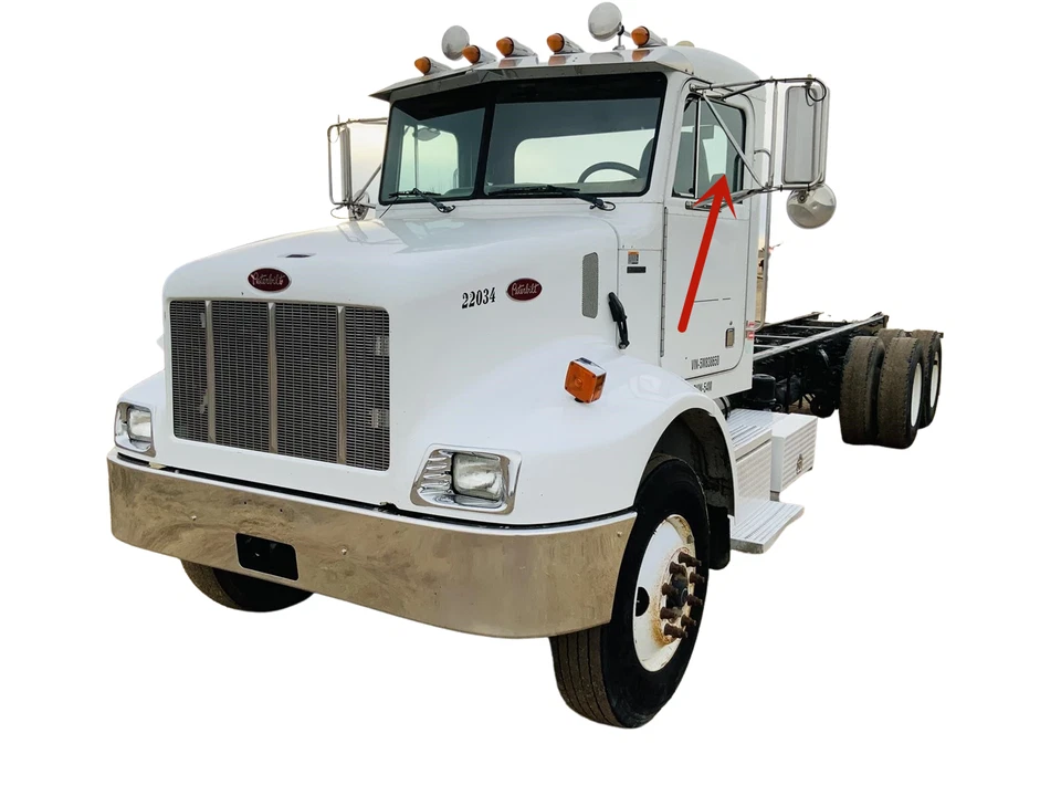 Peterbilt 300 349 353 357 359 375 379 378 convencional puerta delantera ventana vidrio Foto 3 de 4