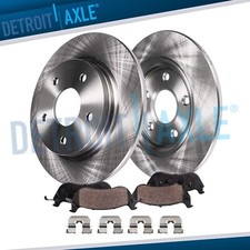 4pc 10.31" Rear Rotors Brake Pads Kit for 2008 2009 2010 Hyundai Sonata L4 2.4L