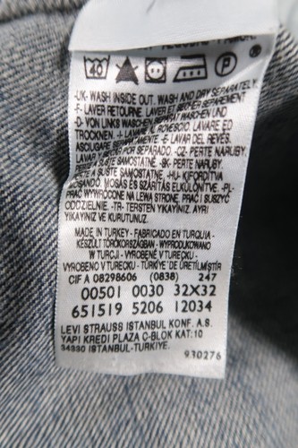 Mens Levi's 501 Straight Regular Fit Blue Jeans W32 L31 - Picture 16 of 17
