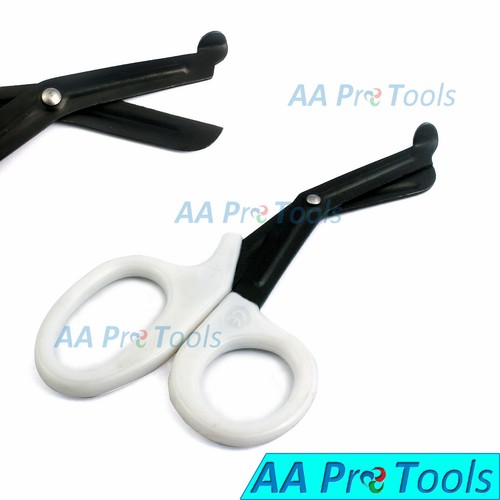 2 Trauma Paramedic EMT Shears Scissors 7.25" Fluoride Coated Blades Yellow+White - Picture 2 of 3