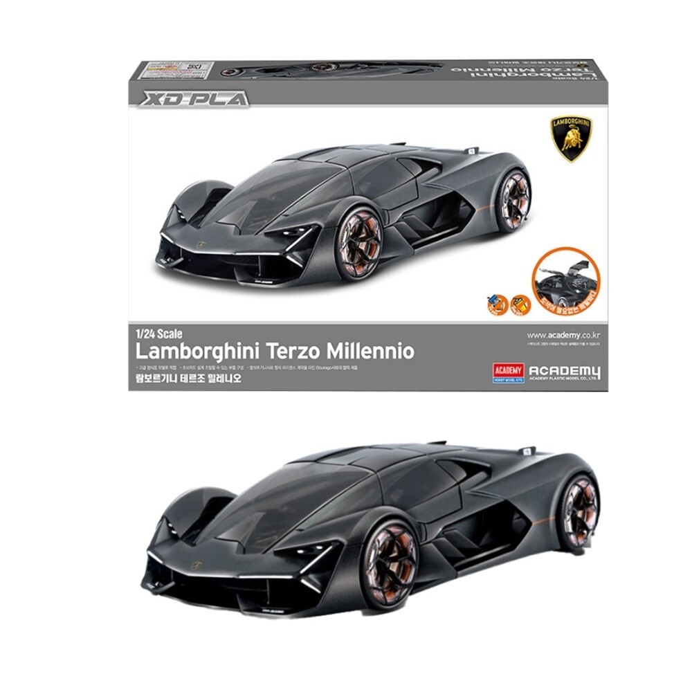 Academy#15139 XD PLA 1/24 Lamborghini Terzo Millennio Sports Car