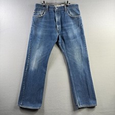 Levis Jeans Mens 38x32 Fits 35x31 Blue 517 Bootcut Western Workwear Faded Y2K