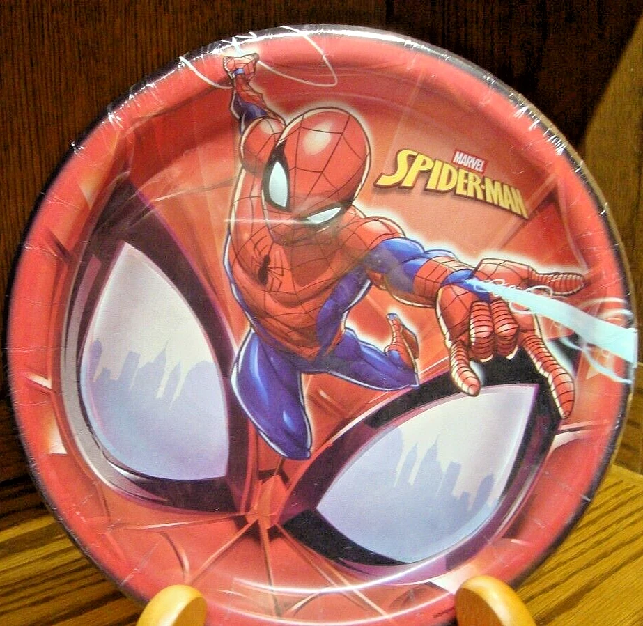 2 Pks Spiderman Marvel Childs Dinner Plates 8ct/ 8.6" Birthday Holiday Decor 868 - Image 2 of 3