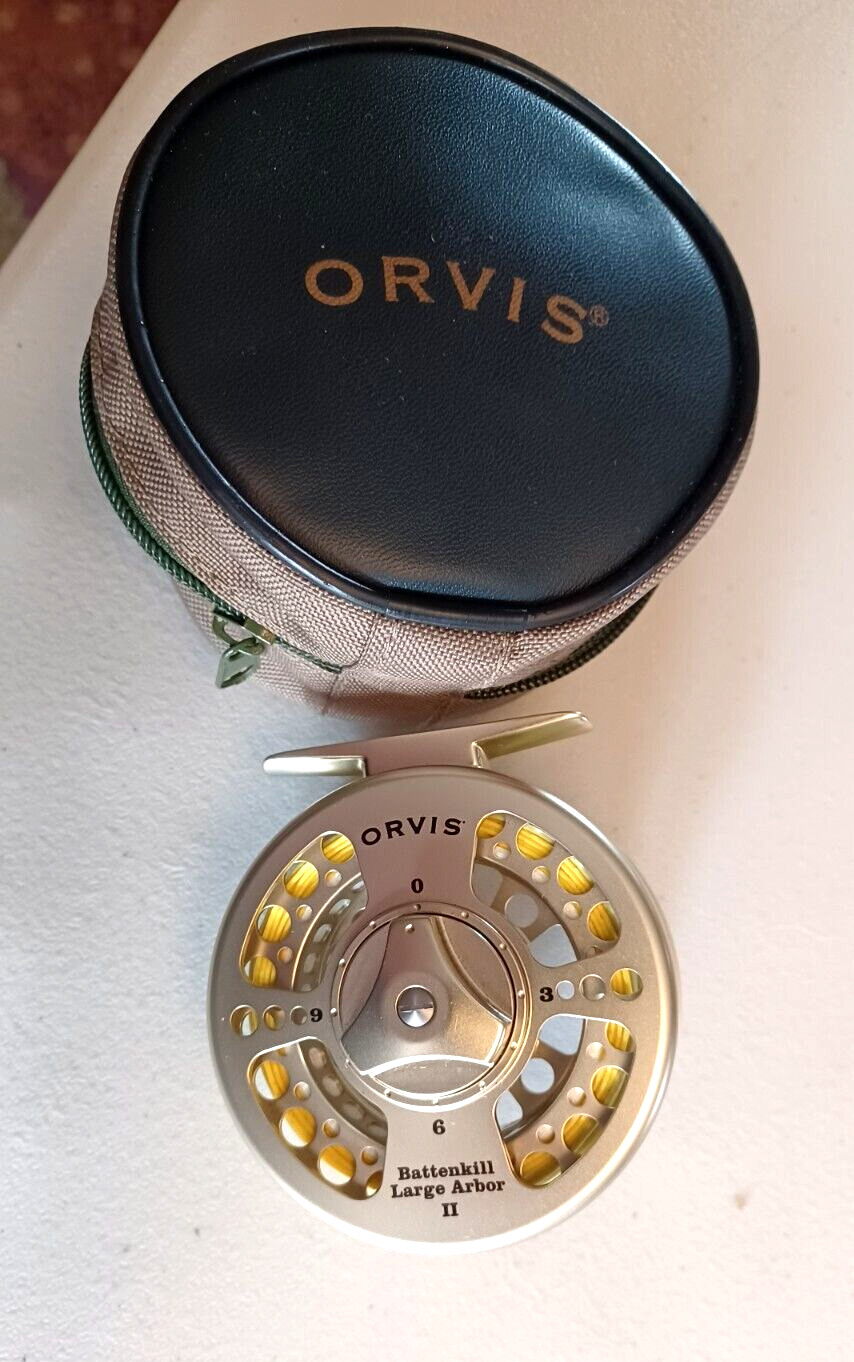 ORVIS BATTENKILL GOLD LARGE ARBOR II FLY FISHING REEL WITH LINE
