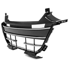 Black Front Bumper Lower Grille w/Chrome Trim For Honda Accord 2021 2022 2023