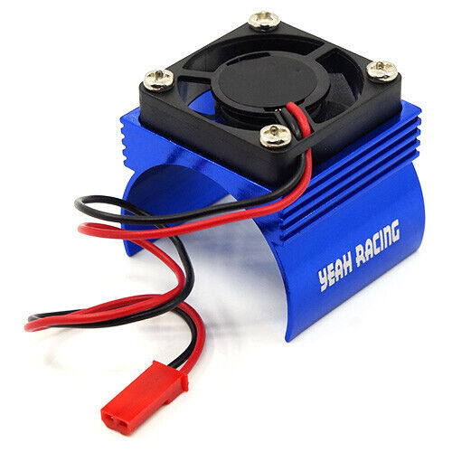 Yeah Racing YA-0410BU Aluminum 540 Motor Heat Sink w/ Cooling Fan Blue - Picture 3 of 3