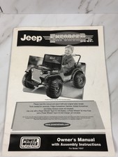 fisher price power wheels jeep manual