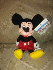 Disney Store Mini Bean Bag Mickey Mouse Plush 9" Stuffed Animal Toy W Hang Tag
