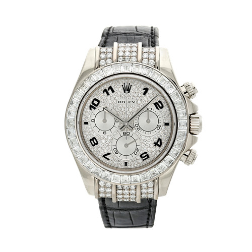 Rolex Cosmograph Daytona 116599TBR 18kt WG Baguette Diamond Special Edition