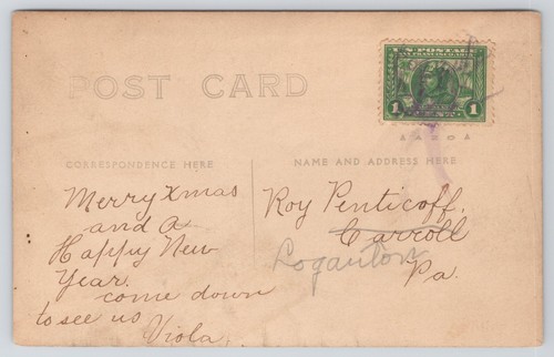 Real Photo Postcard Pennsylvania House c1910 RPPC - Picture 2 of 2