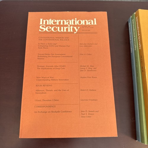 Int’l Security Vol 13 - 1988-89 - Ethnic Conflict, Rivalry - 4 Issues - Foto 5 di 12