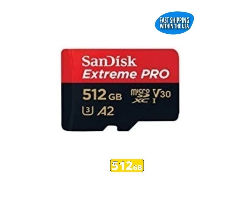 Sandisk 512GB Extreme Pro MicroSD Memory Card Steam Deck Nintendo Switch Gaming
