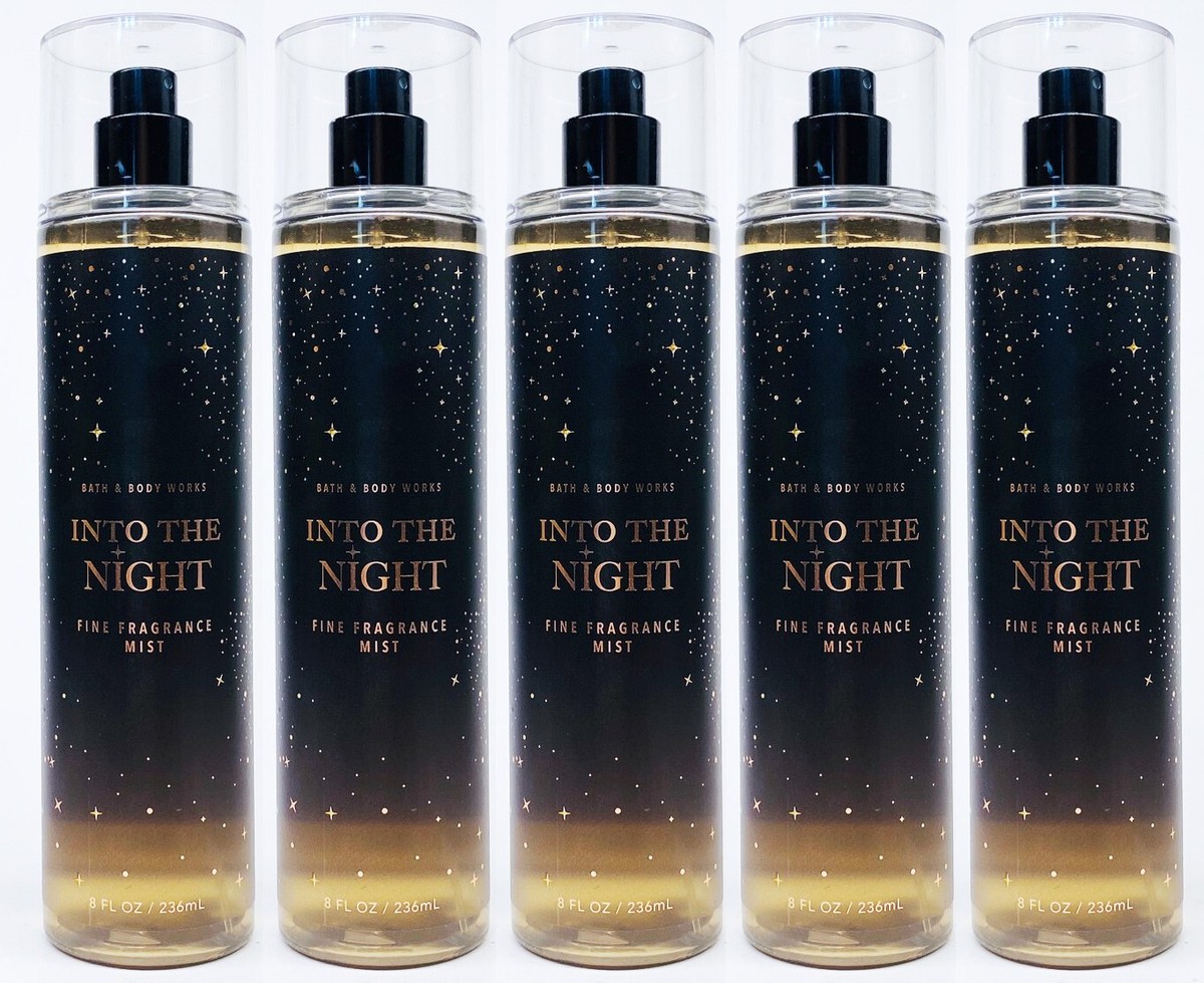 5 Bath & Body Works INTO THE NIGHT Fine Fragrance Mist Body