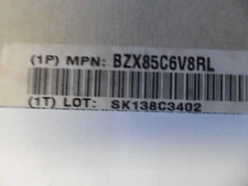 BZX85C6V8 6.8V 1W 5% DIODE ZENER DO-41 ON SEMI (100 PER LOT)