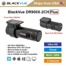 Brand New BlackVue 2 Channel DR900X-2CH Plus 4K Ultra HD WiFi GPS Dashcam