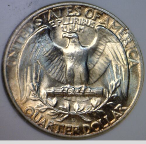 1946d/s ANACS MS63 OMM 1 Washington Quarter Silver ERROR Over Mint Mk CH BU Coin - Picture 6 of 6